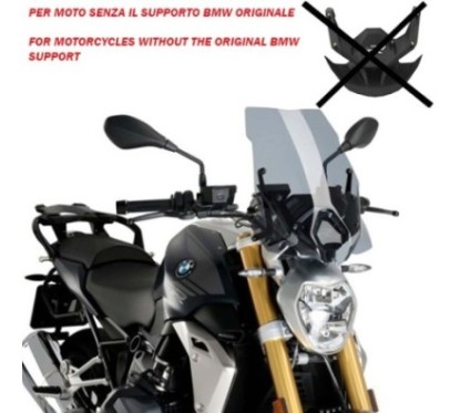 PANTALLA NAKED PUIG NG TOURING BMW R1250 R 18-22 HUMO CLARO