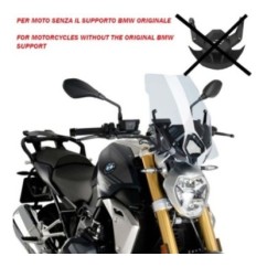 PUIG CUPOLINO NAKED N.G. TOURING BMW R1250 R 18-22 TRASPARENTE