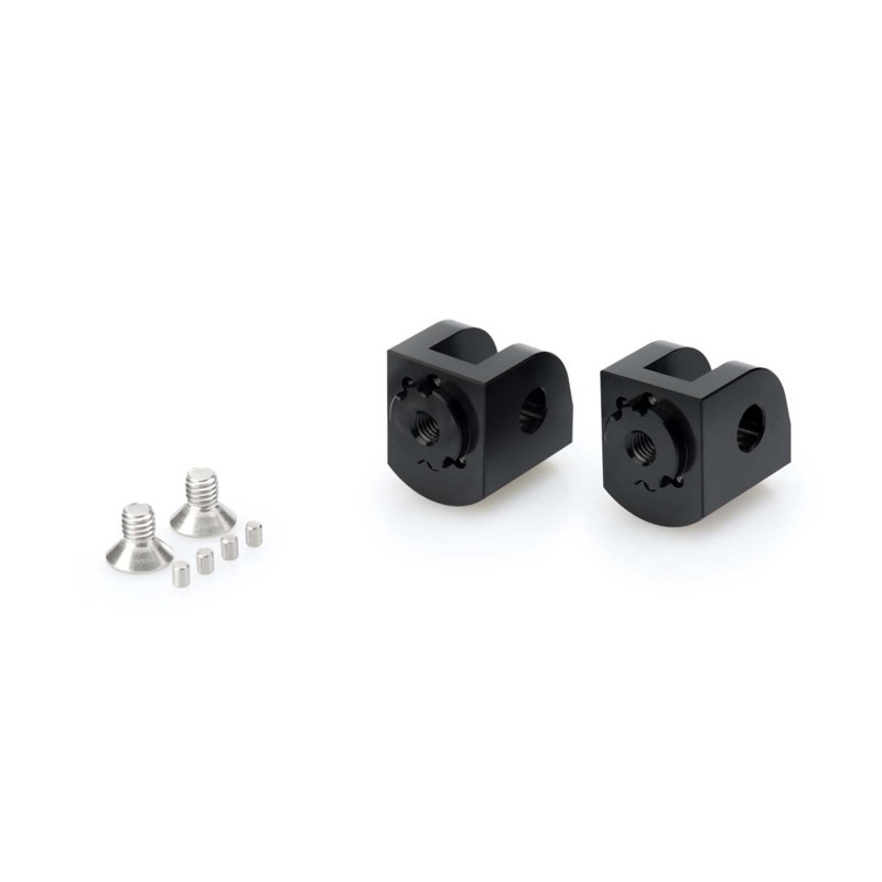 puig adjustable rider pegs adapters kawasaki zx 4rr ninja 24 25 black