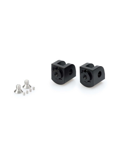 puig adjustable rider pegs adapters kawasaki zx 4rr ninja 24 25 black