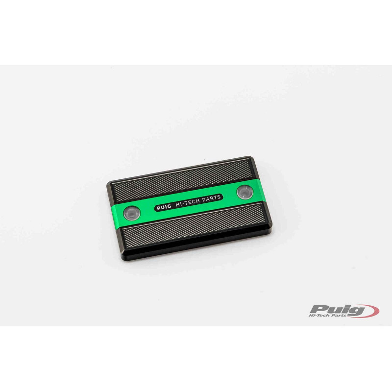 Tapon deposito liquido freno delantero Puig para Suzuki GSX-R 2024 verde