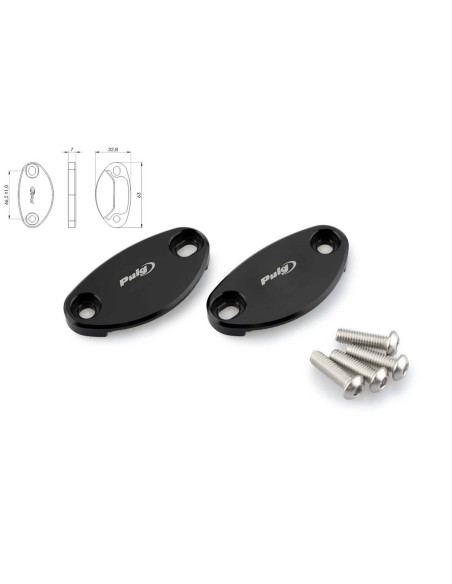 puig tappo foro specchietto per kawasaki zx 10r ninja performance 16 18 nero