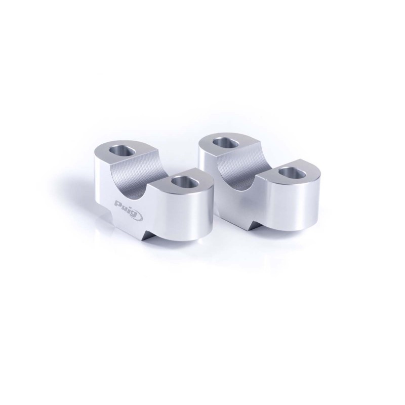 PUIG RISERS FOR HANDLEBAR HONDA MSX125 GROM 21-23 SILVER-3671P