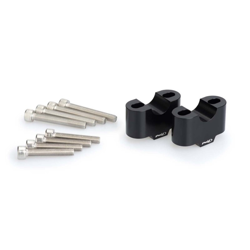 PUIG RISERS FOR HANDLEBAR HONDA NC750 DCT 21-23 BLACK-3672N