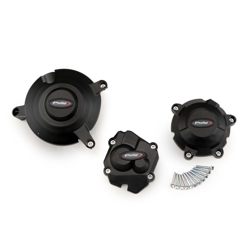 PUIG TRACK ENGINE CRANKCASE PROTECTION FOR KAWASAKI ZX-10R NINJA KRT 16-20 CHAMPIONSHIP BLACK