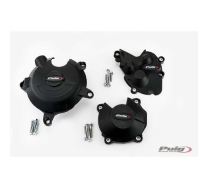 PUIG TRACK ENGINE CRANKCASE PROTECTION FOR KAWASAKI ZX-6R 636 NINJA 13-17 CHAMPIONSHIP BLACK