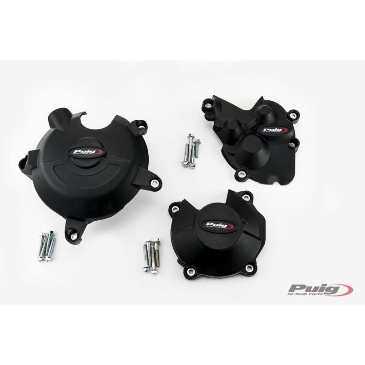 PUIG PROTEZIONE CARTER MOTORE TRACK PER CAMPIONATO PER KAWASAKI ZX-6R 636 NINJA 13-17 NERO