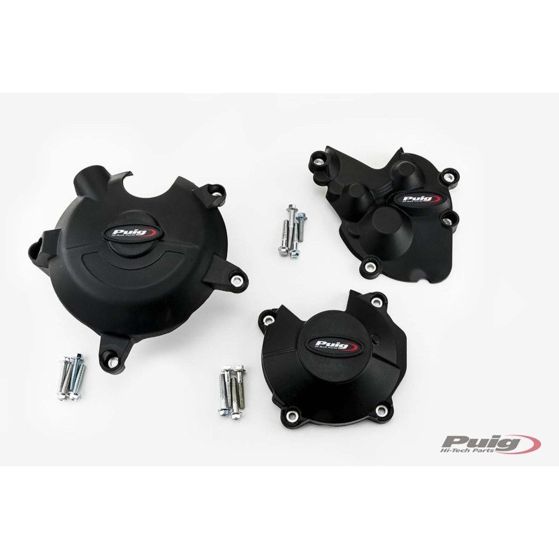 PROTECCION CARTER MOTOR DE PISTA PUIG PARA KAWASAKI ZX-6R NINJA 21-23 CAMPEONATO NEGRO