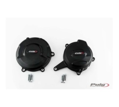 PUIG TRACK ENGINE CRANKCASE PROTECTION FOR DUCATI PANIGALE V4 20-24 CHAMPIONSHIP BLACK