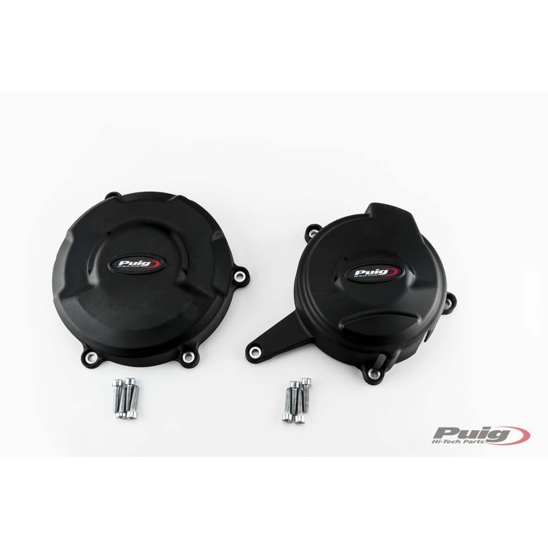 PROTECCION CARTER MOTOR PUIG TRACK PARA DUCATI PANIGALE V4 18-19 CAMPEONATO NEGRO