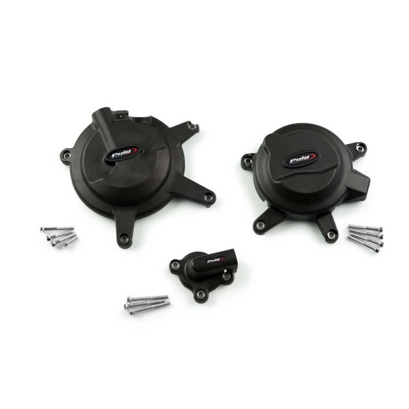 PUIG PROTEZIONE CARTER MOTORE TRACK PER CAMPIONATO KAWASAKI NINJA 400 18-24 NERO