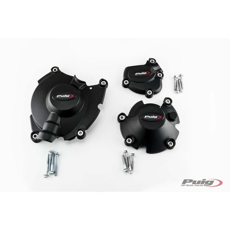 PROTECTION CARTER MOTEUR PUIG PISTE POUR YAMAHA YZF-R1 R1M 17-19 CHAMPIONNAT NOIR