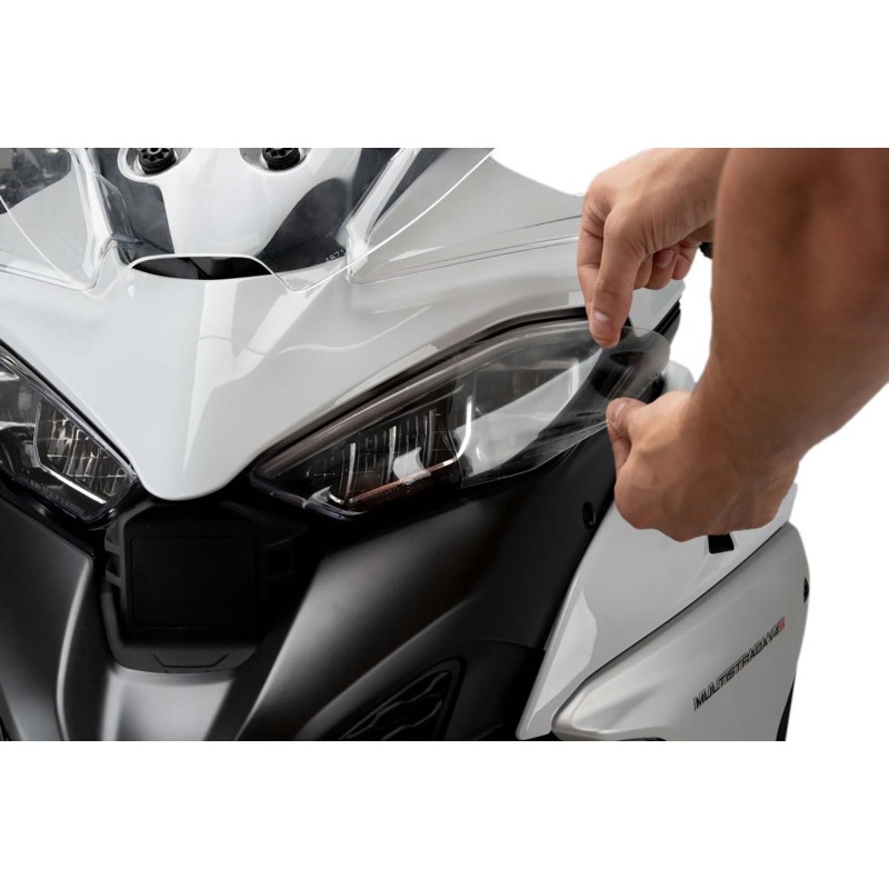 PUIG PROTEZIONE FARO PER DUCATI MULTISTRADA V4 S SPORT ANNO 21-23 COLORE TRASPARENTE