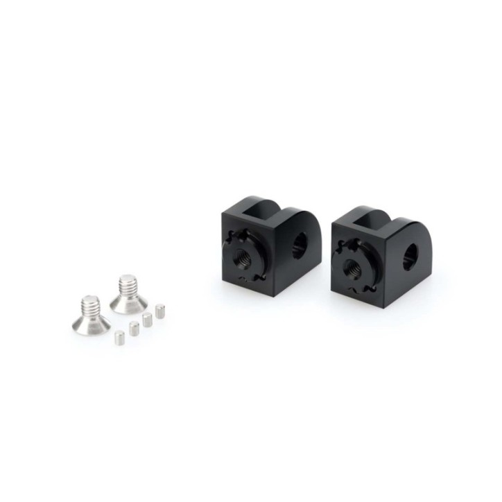 PUIG FOOTPEGS ADJUSTABLE ADAPTERS DRIVER FOR TRIUMPH SPEED TWIN 900 23-24 BLACK