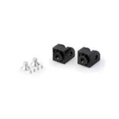 ADAPTADORES PUIG POGG TUBOS PASAJERO AJUSTABLES DUCATI 848 EVO 11-23 NEGRO