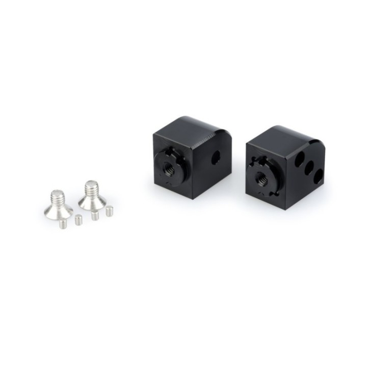 ADAPTADORES PUIG POGG KITS DE PASAJERO AJUSTABLES PARA KAWASAKI NINJA E-1 2024 NEGRO