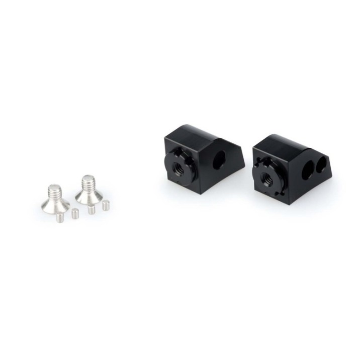 ADAPTADORES PUIG POGG TUBOS DE PASAJERO AJUSTABLES PARA HONDA CB500 HORNET 2024 NEGRO