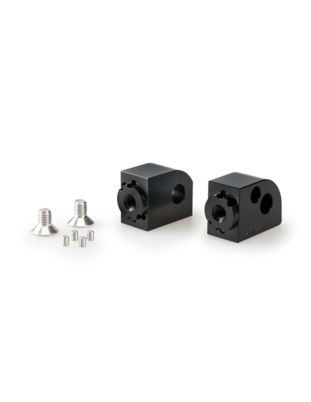 puig adjustable passenger footrest adapters for yamaha mt 09 21 23 black