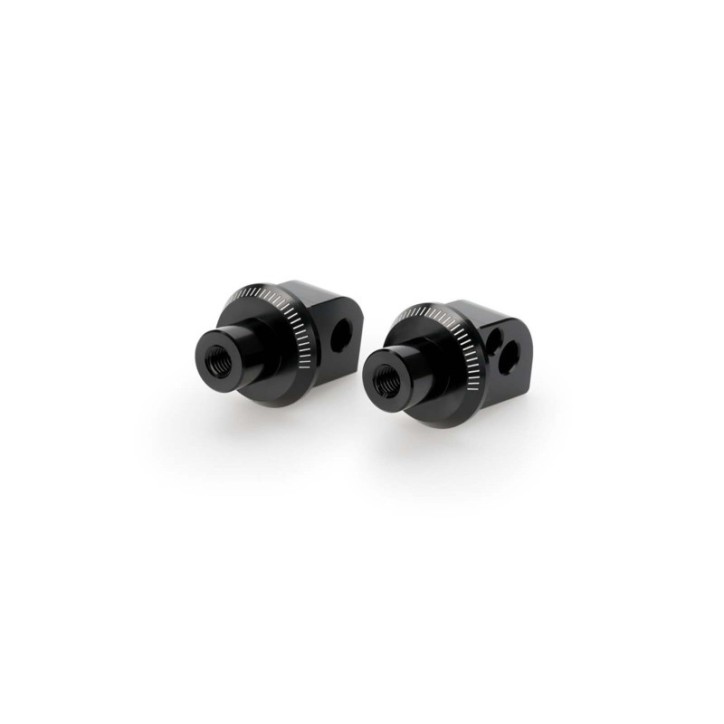 PUIG FOOTPEGS ADAPTERS FOR YAMAHA PASSENGER FIXTURES TENERE RALLY EDITION 23-24 BLACK