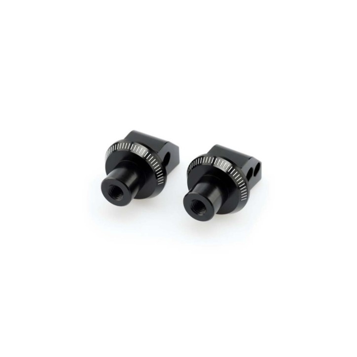 PUIG FOOTPEGS ADAPTERS FOR HONDA CB500F 22-24 BLACK PASSENGER FIXTURES