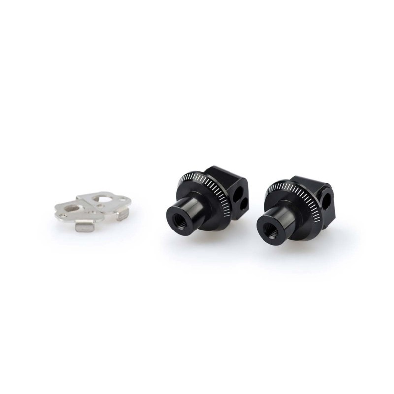 PUIG POGG ADAPTERS PASSENGER FIXES BMW R1250 GS TRIPLE BLACK 21-23 BLACK