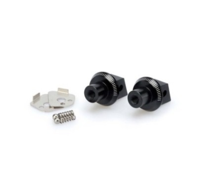 PUIG POGG ADAPTERS FIXED PASSENGER SUZUKI DL800 V-STROM TECH 23-24 BLACK