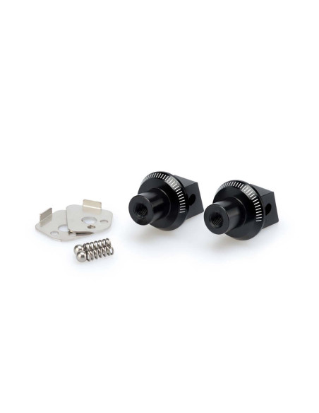 Adaptadores Puig para estriberas fijas de pasajero Suzuki DL1050 V-Strom de 23 a 25 en negro