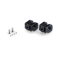 PUIG POGG ADAPTERS ADJUSTABLE DRIVER AND PASSENGER TUBES DUCATI SCRAMBLER 800 ICON DARK 20-22 BLACK