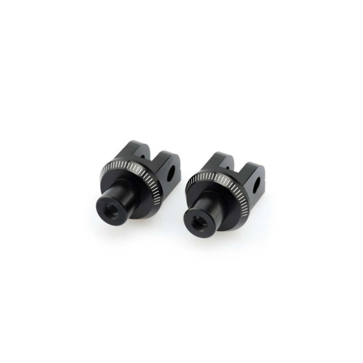 PUIG FOOTPEGS FIXED DRIVER ADAPTERS FOR HONDA MSX 125 GROM 21-23 BLACK