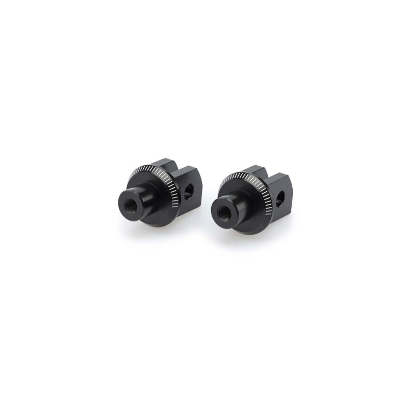 puig fixed rider pegs adapters for yamaha yzf r125 19 22 black
