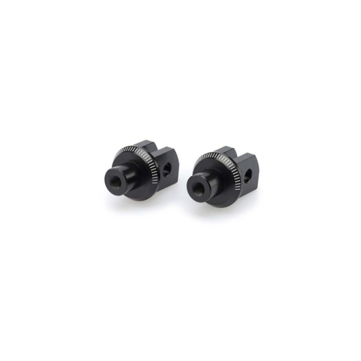 PUIG FOOTPEGS FIXED DRIVER ADAPTERS FOR YAMAHA YZF-R125 19-22 BLACK