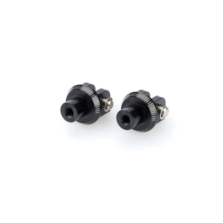 PUIG FOOTPEGS FIXED DRIVER ADAPTERS FOR YAMAHA YZF-R6 RACE 22-24 BLACK