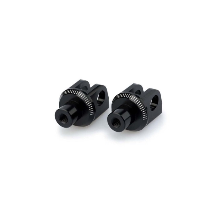 PUIG FOOTPEGS FIXED DRIVER ADAPTERS FOR KAWASAKI Z1000R EDITION 17-20 BLACK