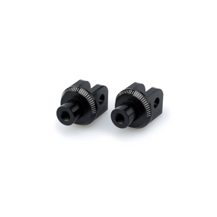 PUIG FOOTPEGS FIXED DRIVER ADAPTERS FOR HONDA NC750 DCT 21-24 BLACK