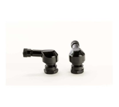 VALVES RACINGBIKE 90 DEGRES POUR PNEU TUBELESS COULEUR NOIR - DiamEtre: 11,3 mm