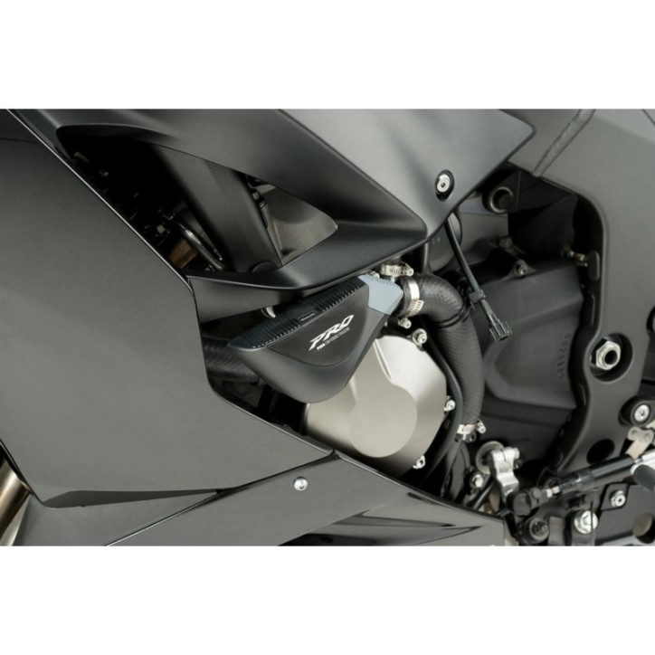 CADRE PROTECTIONS PUIG MOD. PRO POUR KAWASAKI ZX-6R NINJA 18-23 NOIR