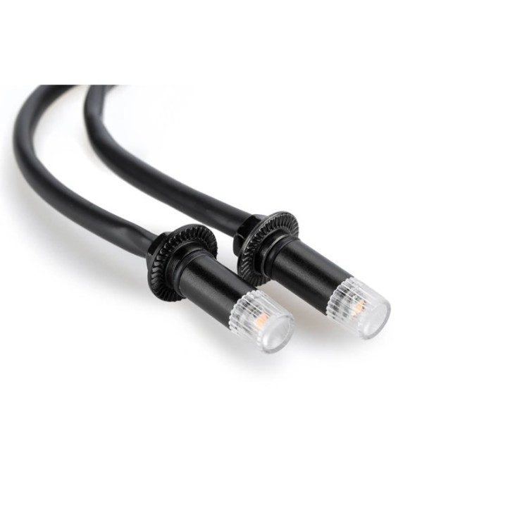 CLIGNOTANTS LED PUIG MODELE TAB NOIR - HomologuEs-DiamEtre : 10x10 mm-12V-1W-Filetage M6