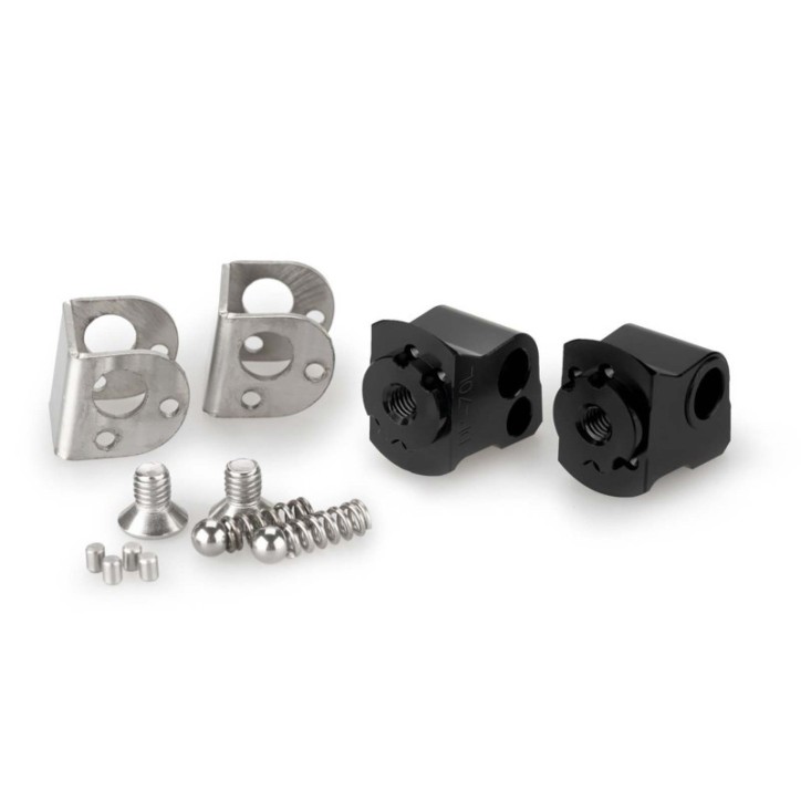 PUIG POGG-ADAPTER EINSTELLBARER SOZIUSFAHRER FUR KTM 1290 R EVO SUPERDUKE 22-24 SCHWARZ