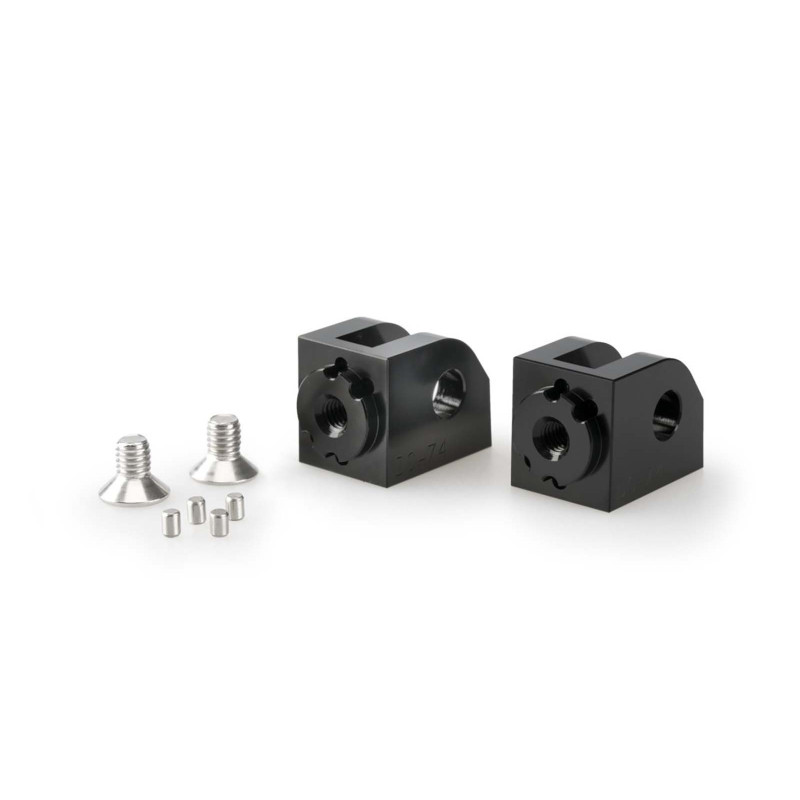 Adaptateurs de repose-pieds reglables Puig pour Yamaha Tracer 9 GT Plus 23/25, noir