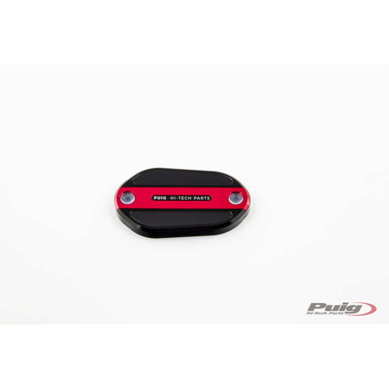 Tapon deposito liquido freno delantero Puig para Kawasaki Z500 2024 rojo