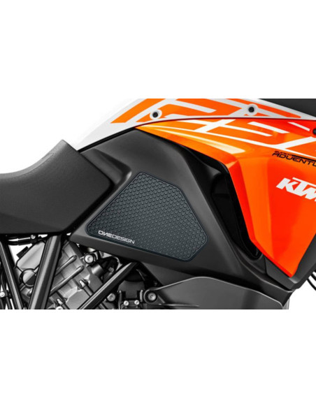 puig adesivo serbatoio specifico laterale per ktm 1090 r adventure 21 23 nero