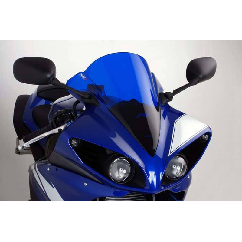puig racing windshield for yamaha yzf r1 09 14 blue