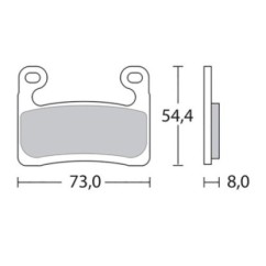 BREMBO BRAKE PADS Z04 COMPOUND BMW R1250 GS ADVENTURE 19-21