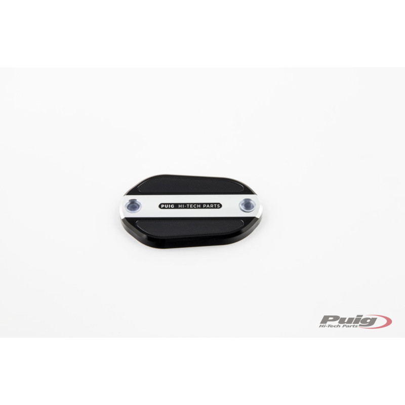 Tapon deposito liquido freno delantero Puig para Kawasaki Ninja 500 2024 plateado