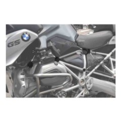 PUIG FRAME CAPS FOR BOX SUPPORT AND ENGINE GUARD TUBE BMW R1200GS 13-16 BLACK