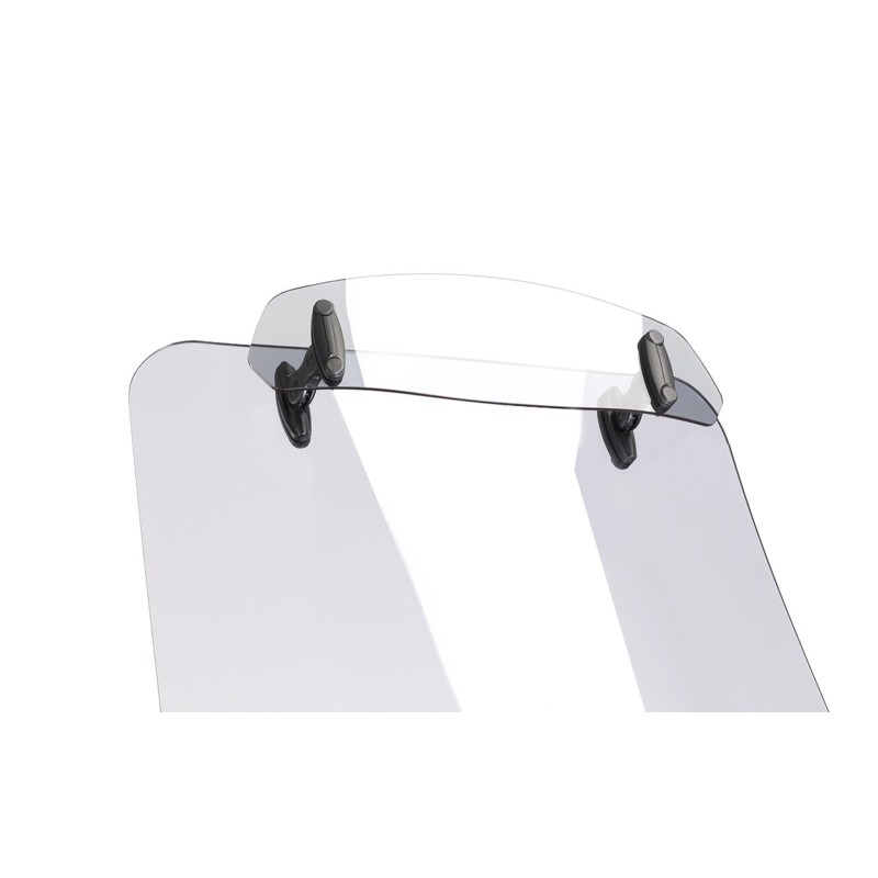 PUIG FIJACION DEFLECTOR MEDIANTE CLIP-ON TRANSPARENTE - Dimensiones (HxL): 102x325 mm. Distancia entre centros de conexiOn: 222 