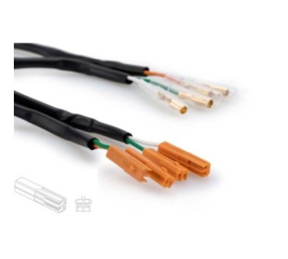 CABLES CONECTORES PUIG PARA INTERMITENTES HONDA CB500 HORNET 2024 NEGRO