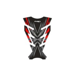 AUTOCOLLANTS DE PROTECTION DE RESERVOIR PUIG MODELE CHALLENGE ROUGE - ProtEge la moto des rayures et des rayons UV - Dimensions: