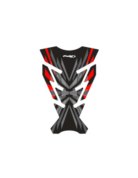 Autocollants de protection de reservoir Puig modele Challenge rouge