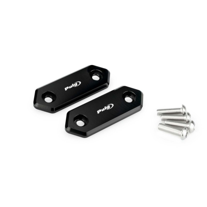 PUIG TAPPO FORO SPECCHIETTO PER KAWASAKI NINJA E-1 23-24 NERO